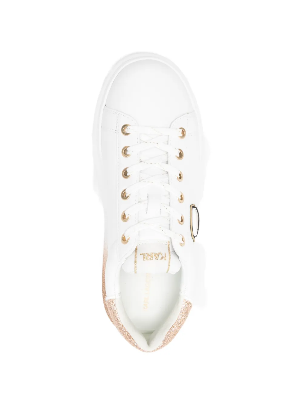 Karl Lagerfeld Kapri Ombre NFT sneakers met plateauzool Wit