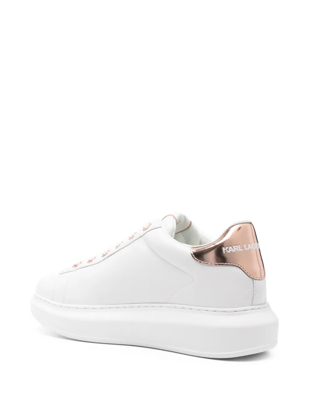 Karl Lagerfeld Kapri leren sneakers Beige