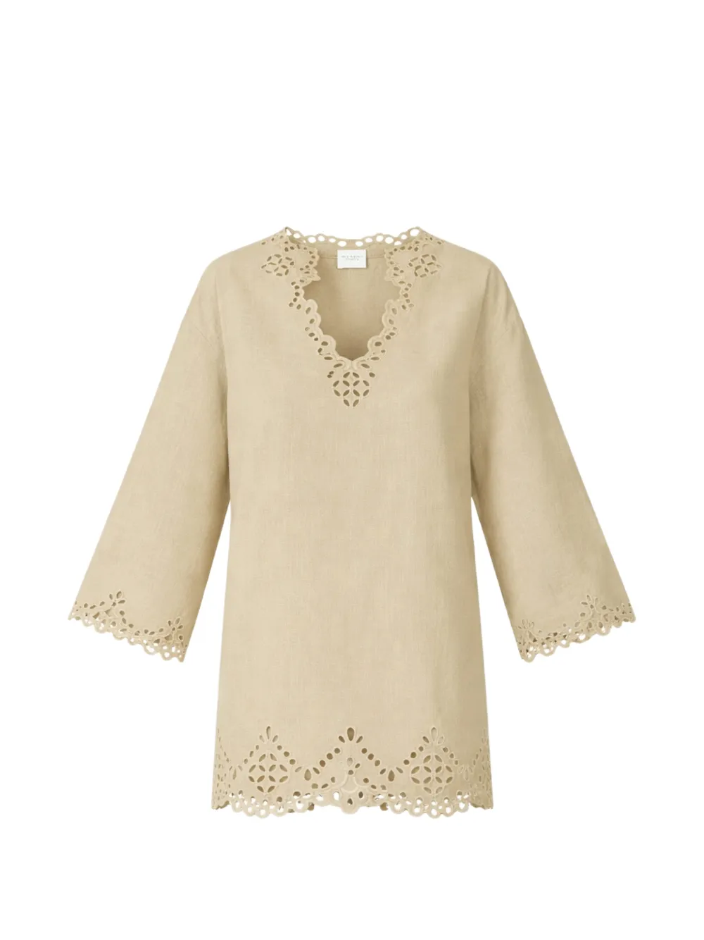 ISABEL MARANT Abito corto Sherazade con scollo a V - Toni neutri