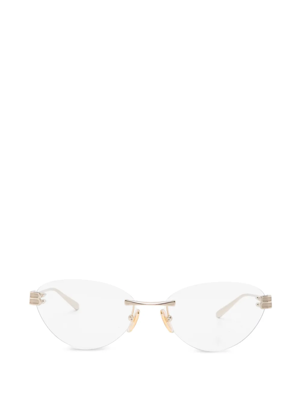 Balenciaga Eyewear rimless glasses - Oro
