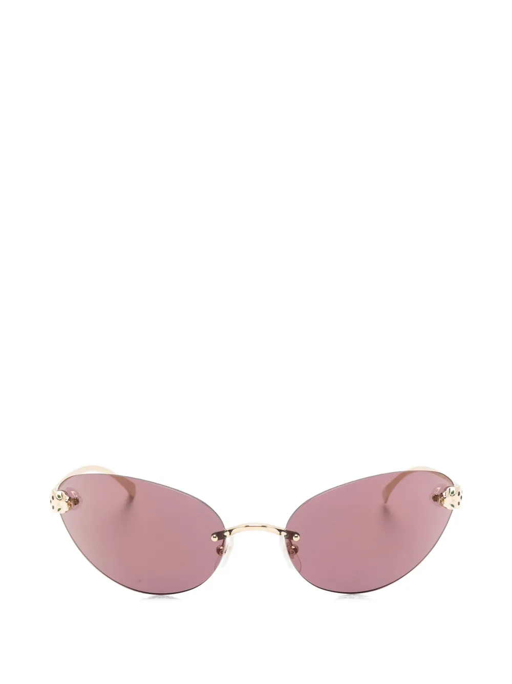 Cartier Eyewear rimless oval-frame sunglasses - Oro
