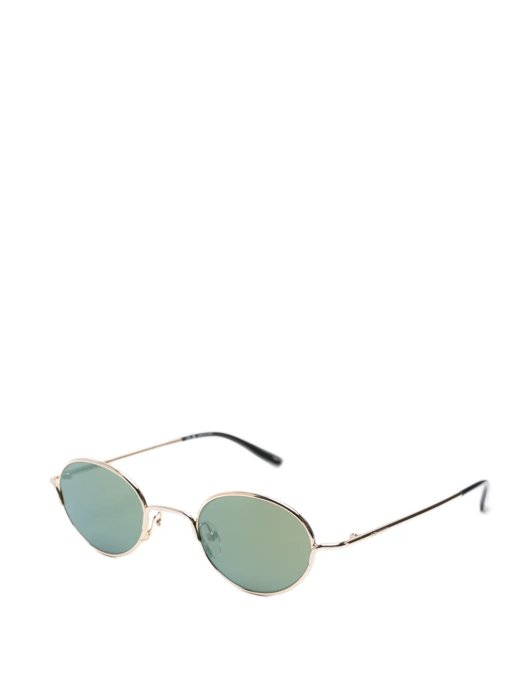 Alexander McQueen Eyewear Zonnebril met ovalen montuur Goud