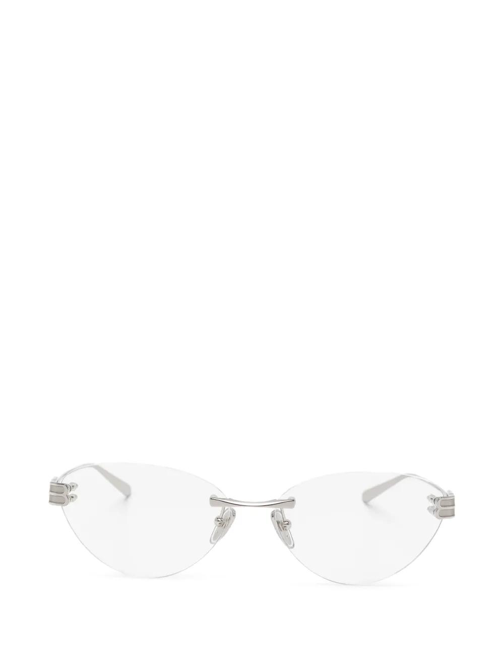 Balenciaga Eyewear Occhiali tondi - Argento