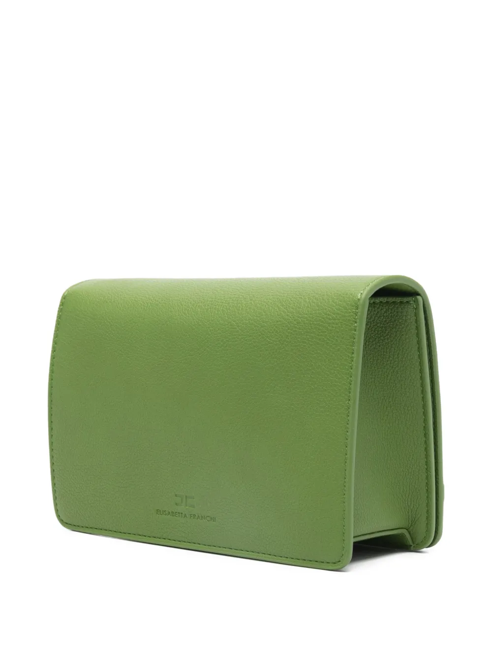Elisabetta Franchi Schoudertas met logo en ketting Groen