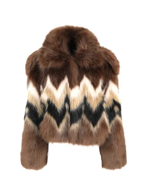 Retrofête Ismay chevron bomber jacket