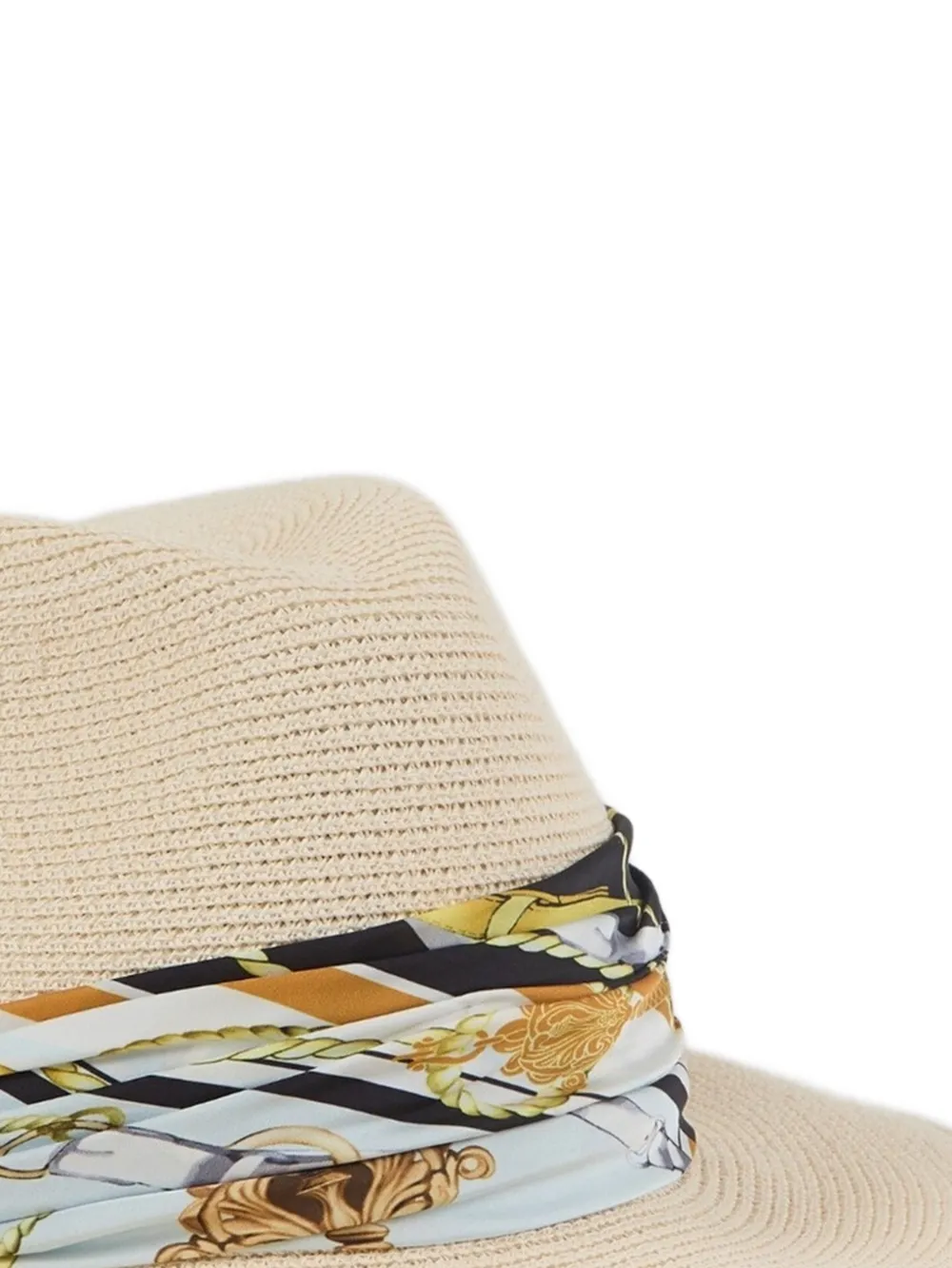 Scarf-Patterned Sun Hat