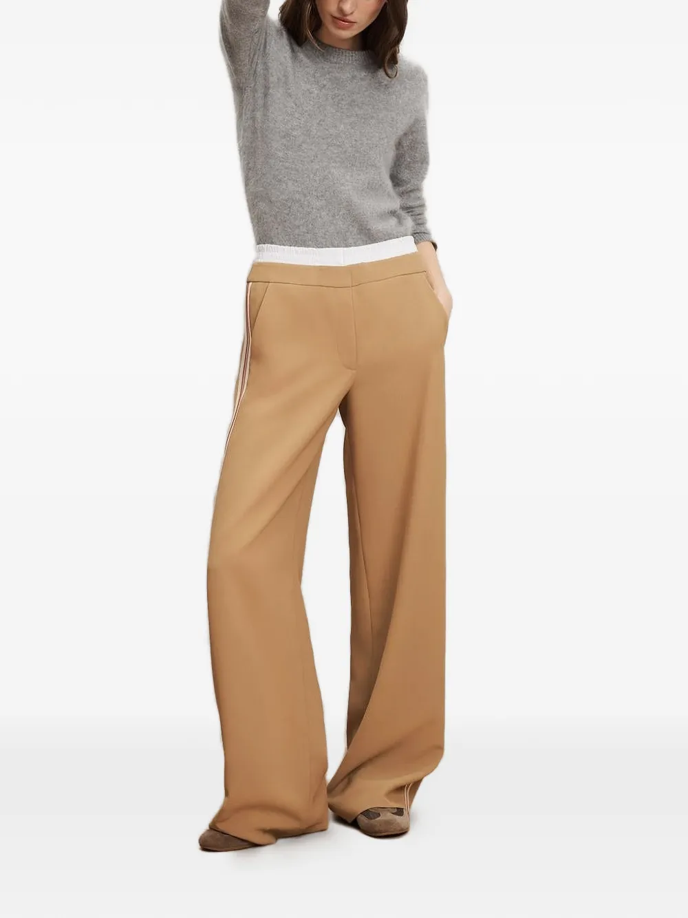  Veronica Beard Eugene Panelled Palazzo Pants - Neutrals 