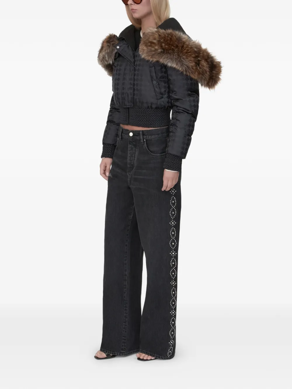 AMIRI Baggy jeans met studs Zwart