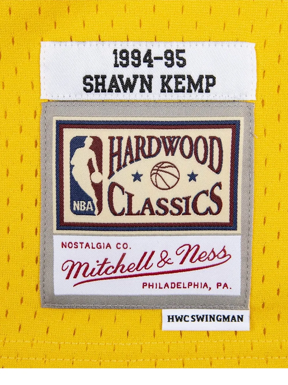 Mitchell & Ness x NBA Seattle SuperSonics Shawn Kemp Swingman jersey Geel
