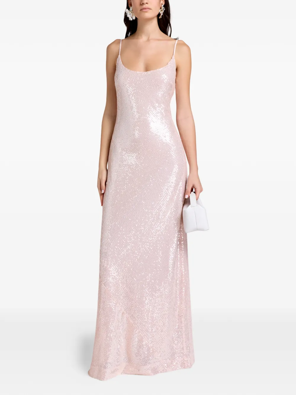 Needle & Thread spaghetti-strap maxi dress - Rosa