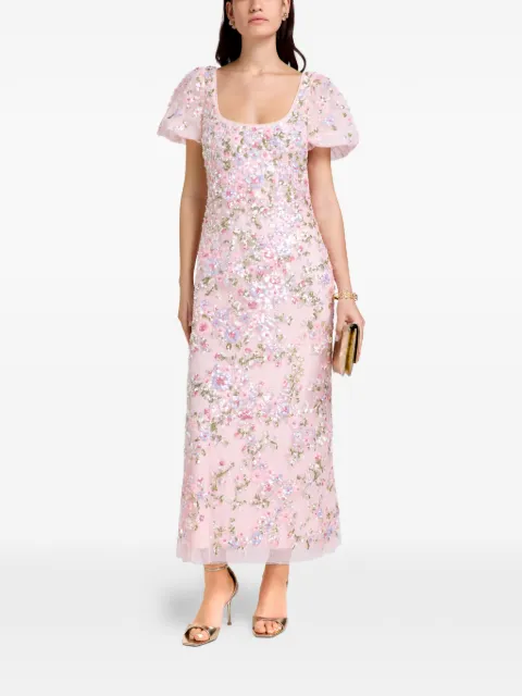 Needle & Thread floral-print midi dress