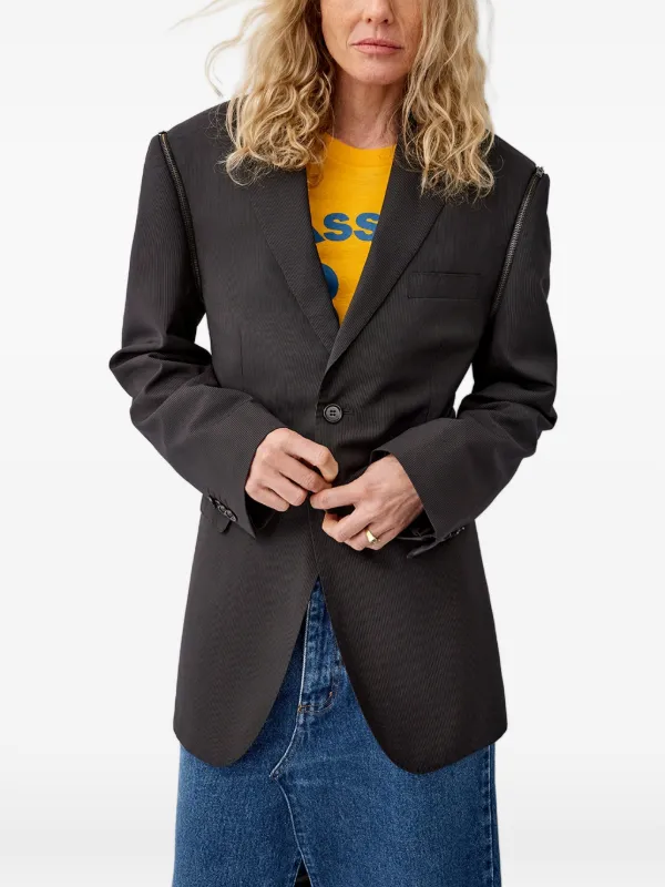 Bettter Upcycled Transformer Blazer in Grey