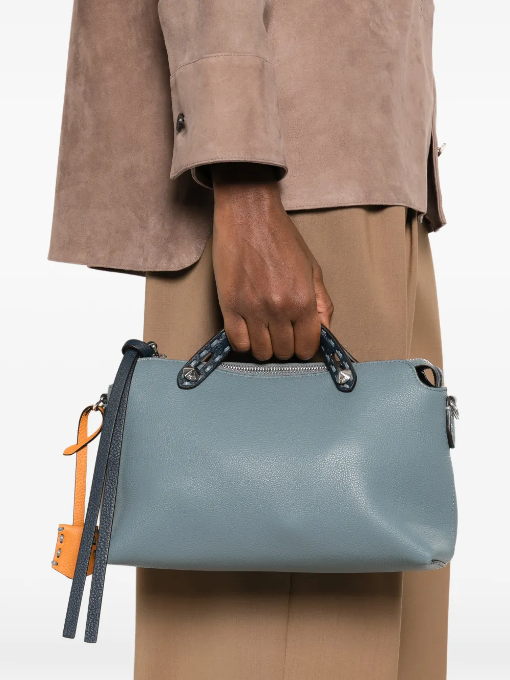 FENDI By The Way studded tote bag - Blauw