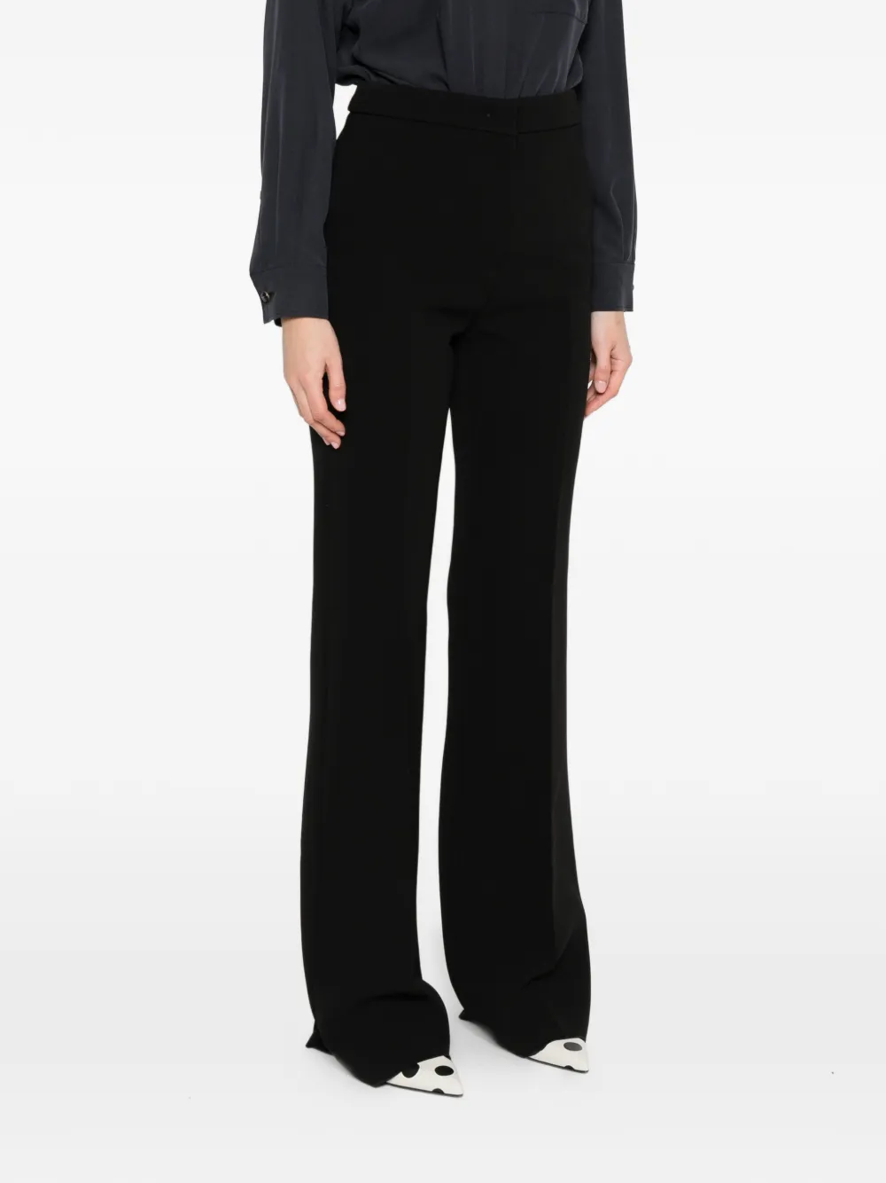 Max Mara Flared broek Zwart