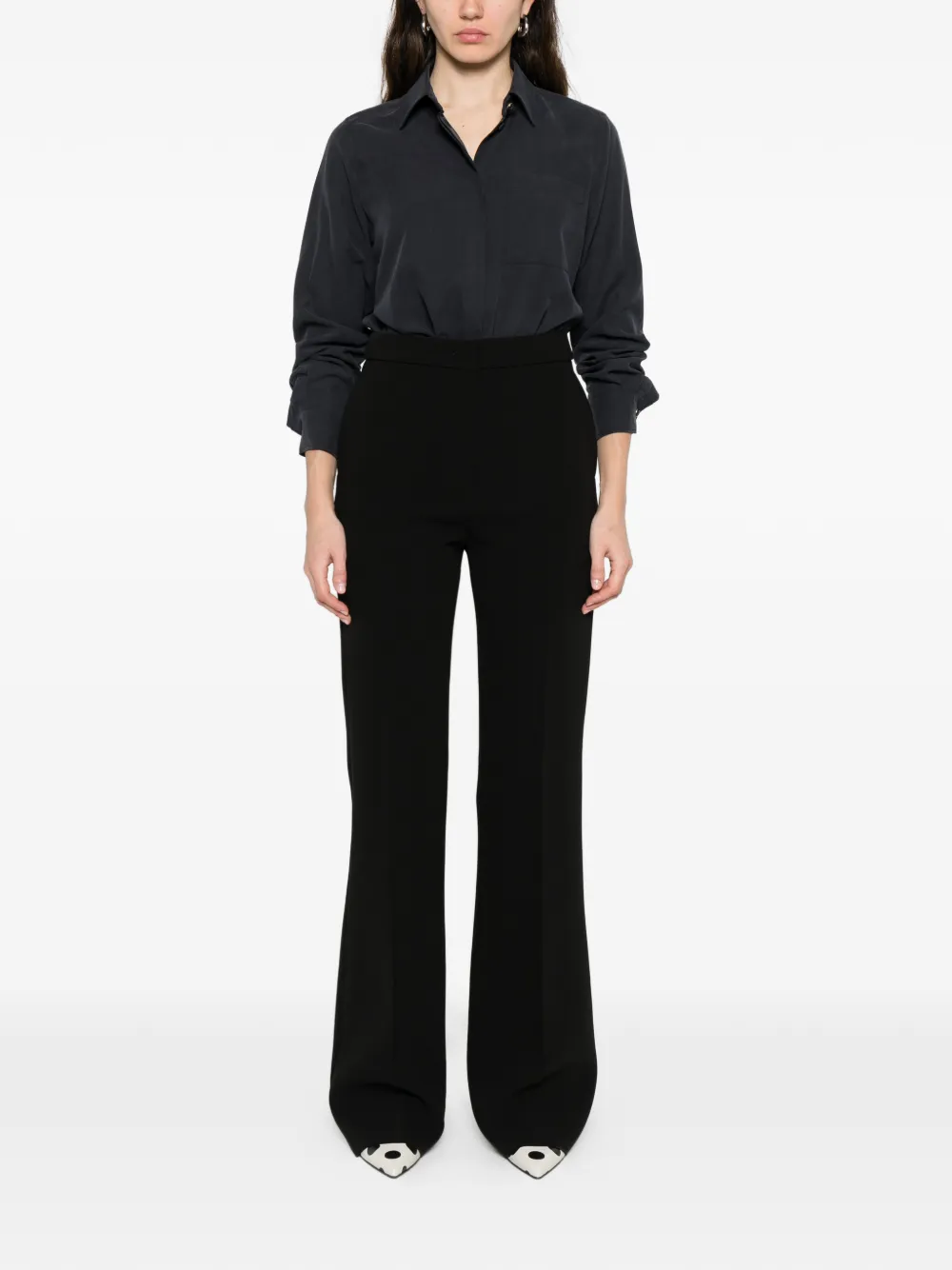 Max Mara black flared trousers - Zwart