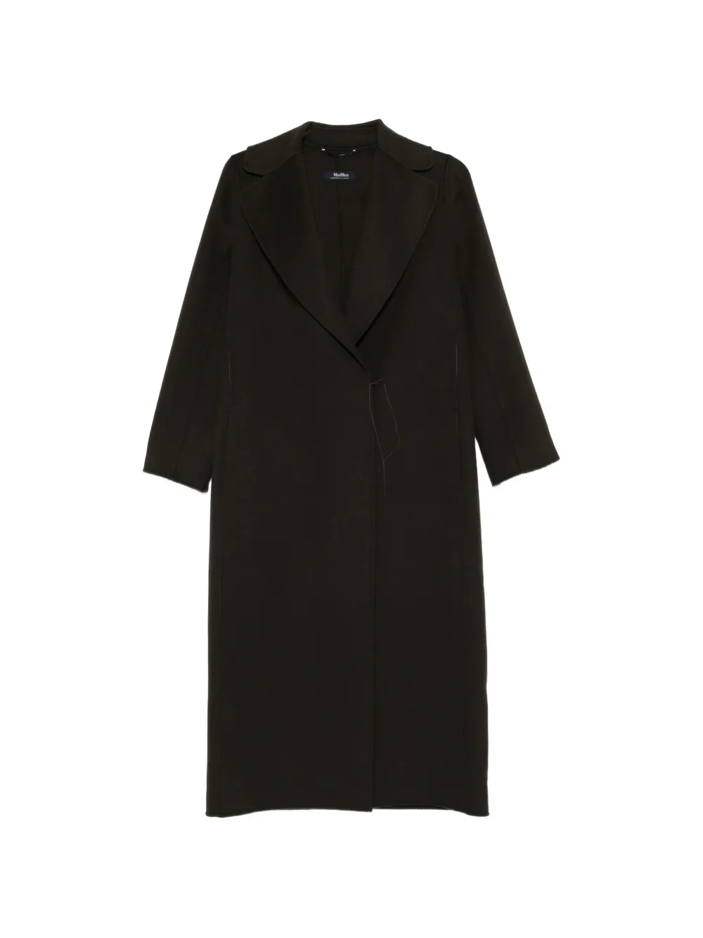 'S Max Mara notched lapel coat - Marrone
