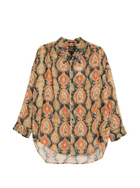 R13 paisley collar shirt