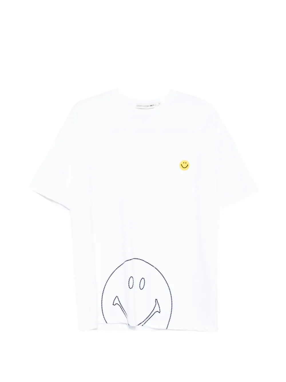 Joshua Sanders x Smiley T-shirt Outline con logo - Bianco