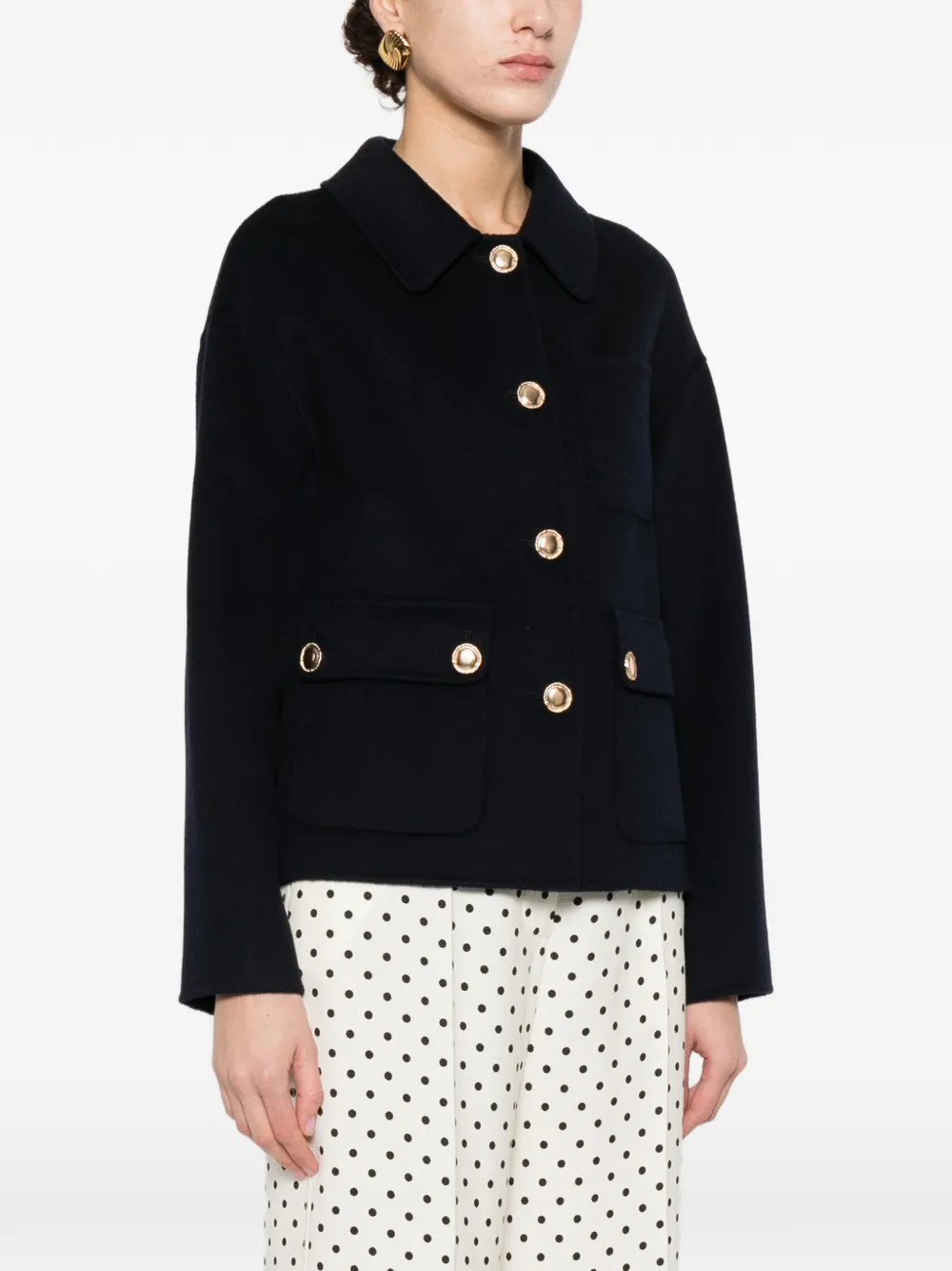  Arma Buttoned Pocket Jacket - Blue 