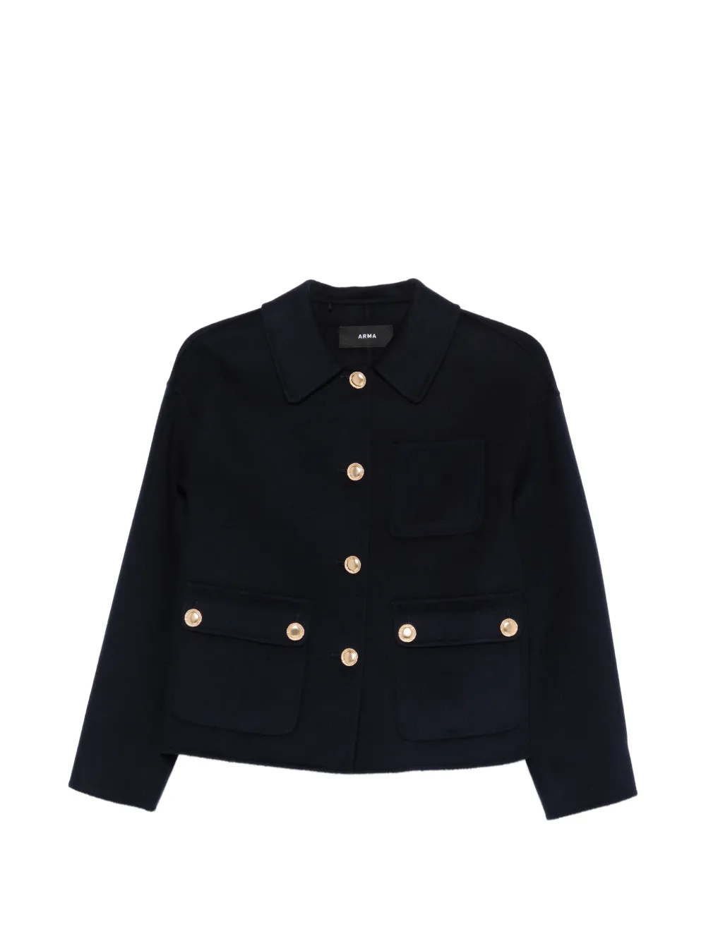 Arma buttoned pocket jacket - Blu
