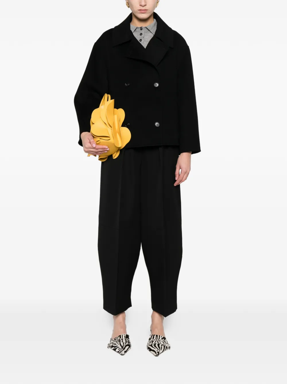  Arma Double-breasted Jacket - Black 