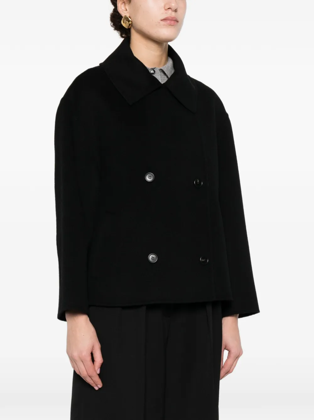  Arma Double-breasted Jacket - Black 