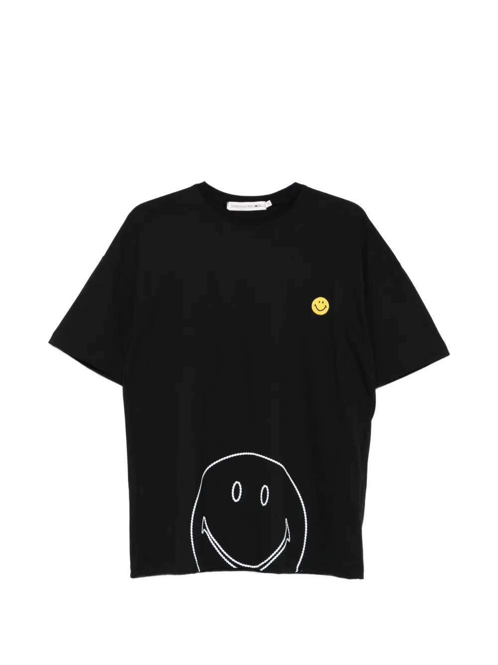 Joshua Sanders x Smiley T-shirt Outline con logo - Nero