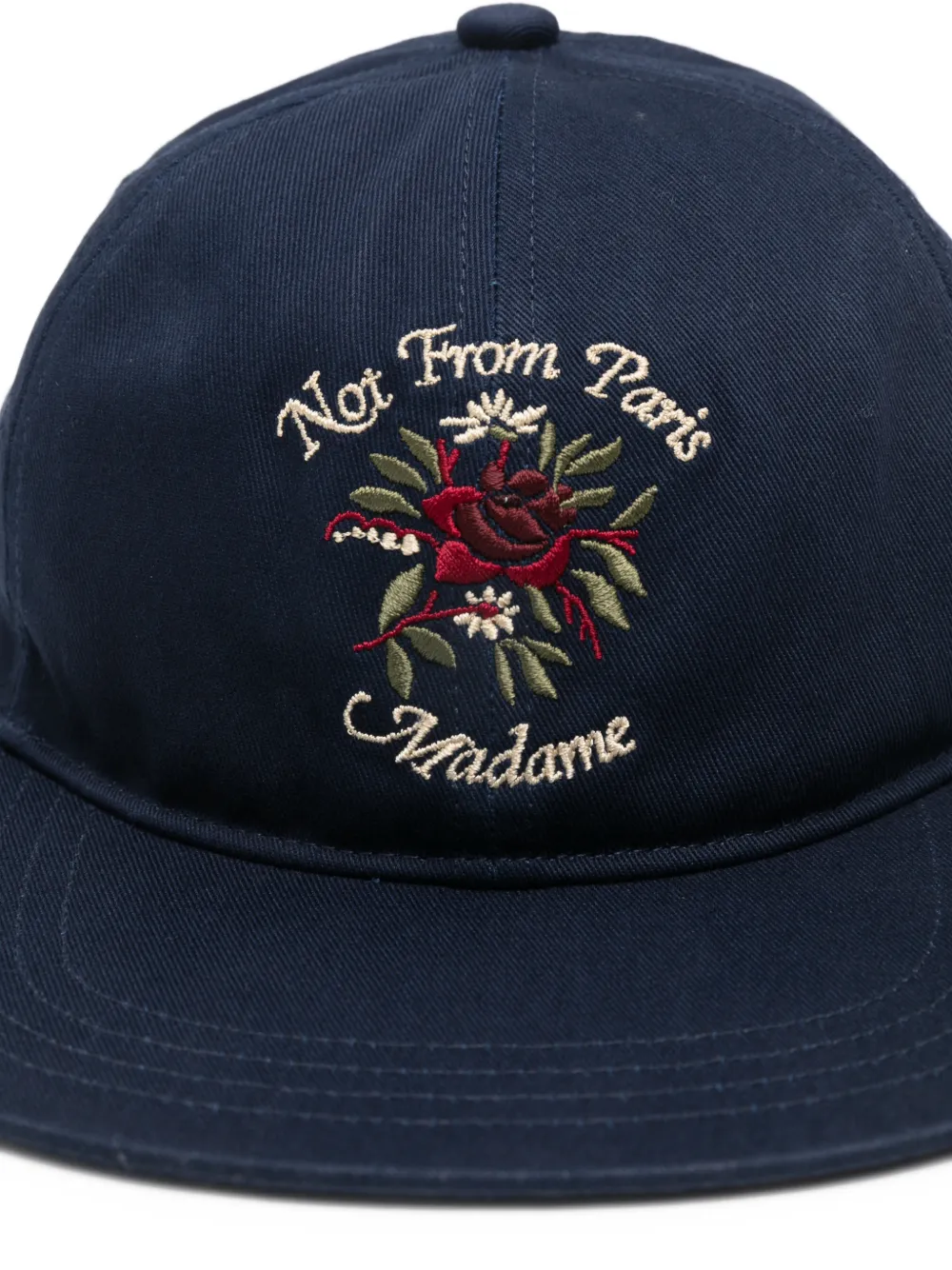 Drôle De Monsieur Casquette Slogan Rose pet Blauw