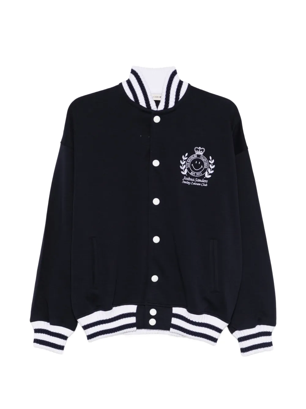 Joshua Sanders x Smiley logo-detail bomber jacket - Nero