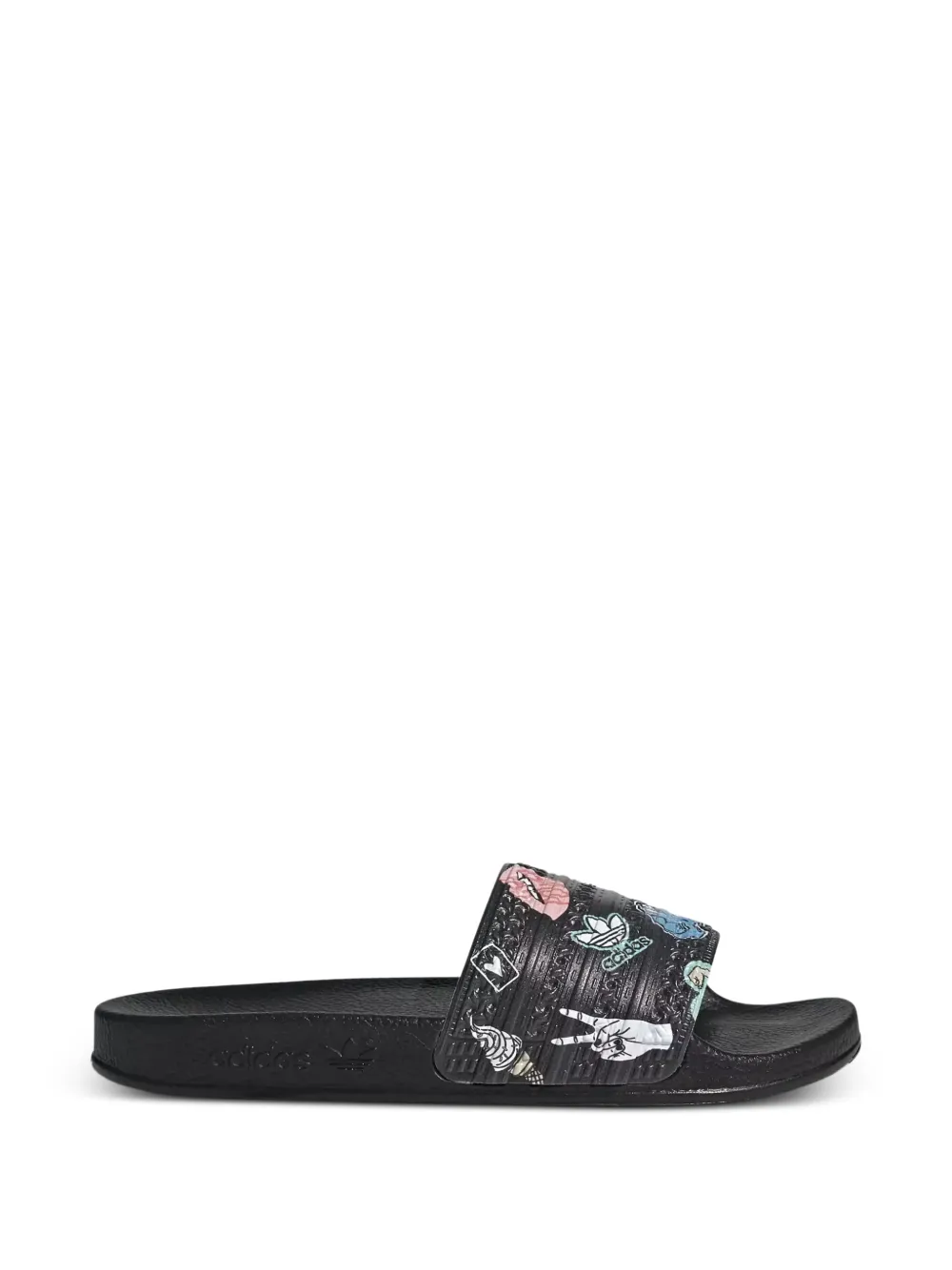 adidas Kids graphics adilette flip-flops - Nero