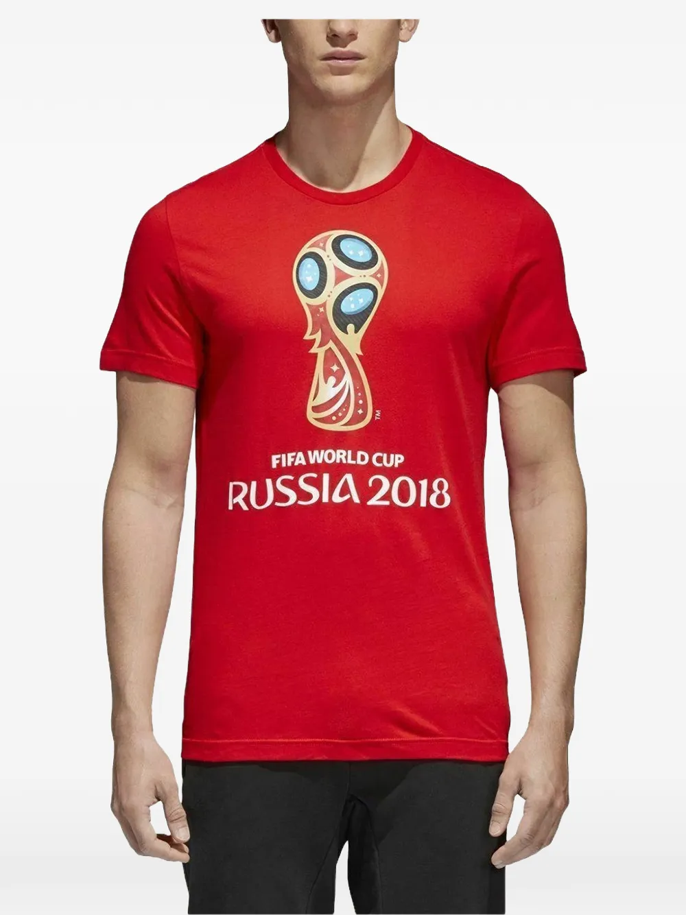 adidas футболка с логотипом | красный