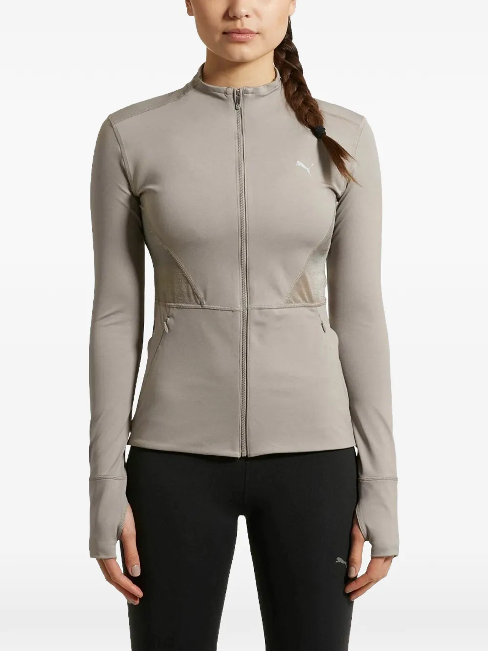 PUMA Jacke mit Logo-Detail - Grau