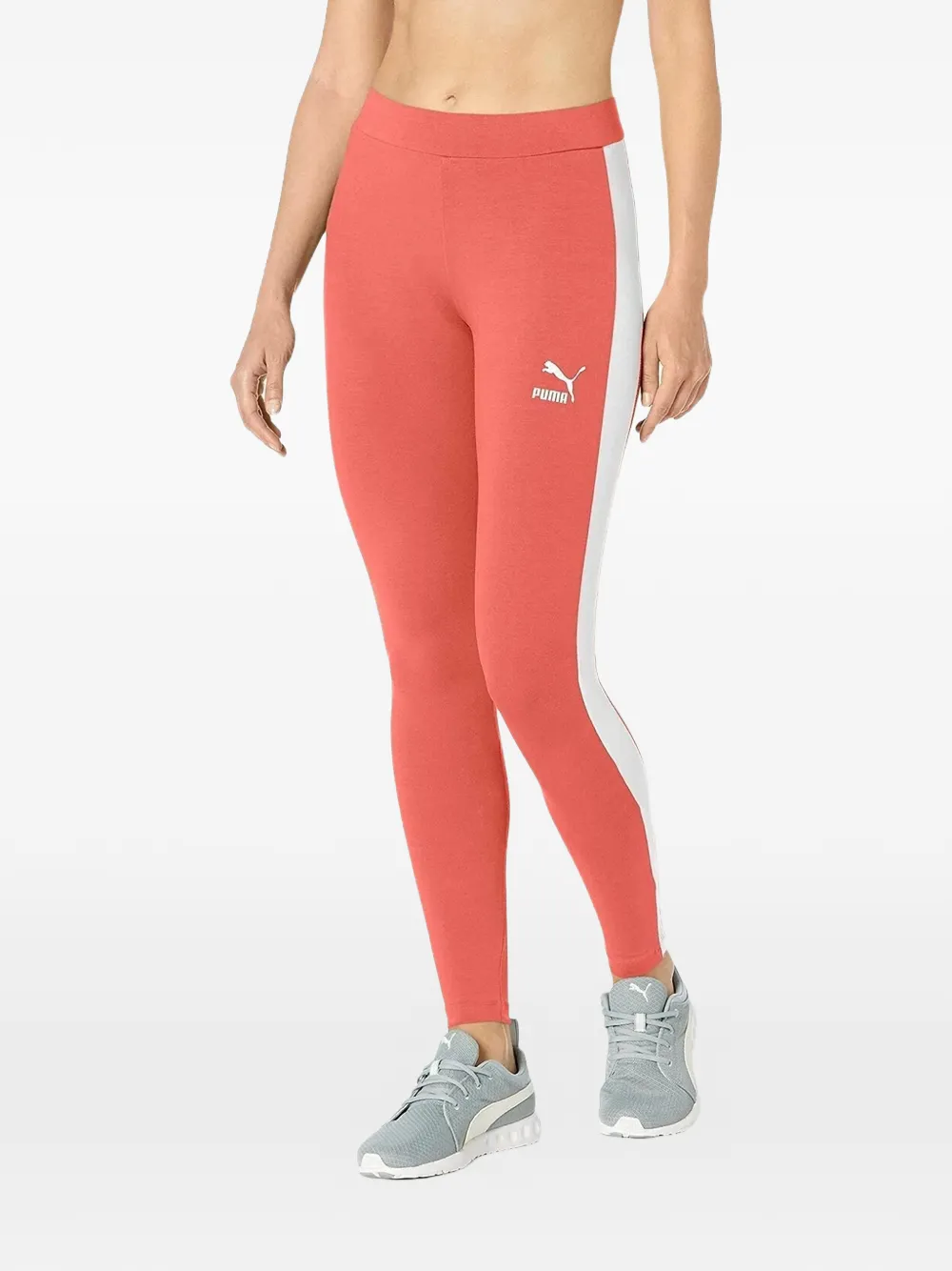 PUMA Leggings con logo - Rosso