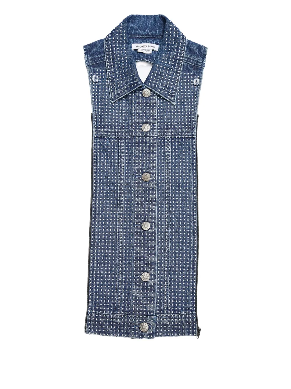 Veronica Beard buttoned embellished tie | Blue | Image 1