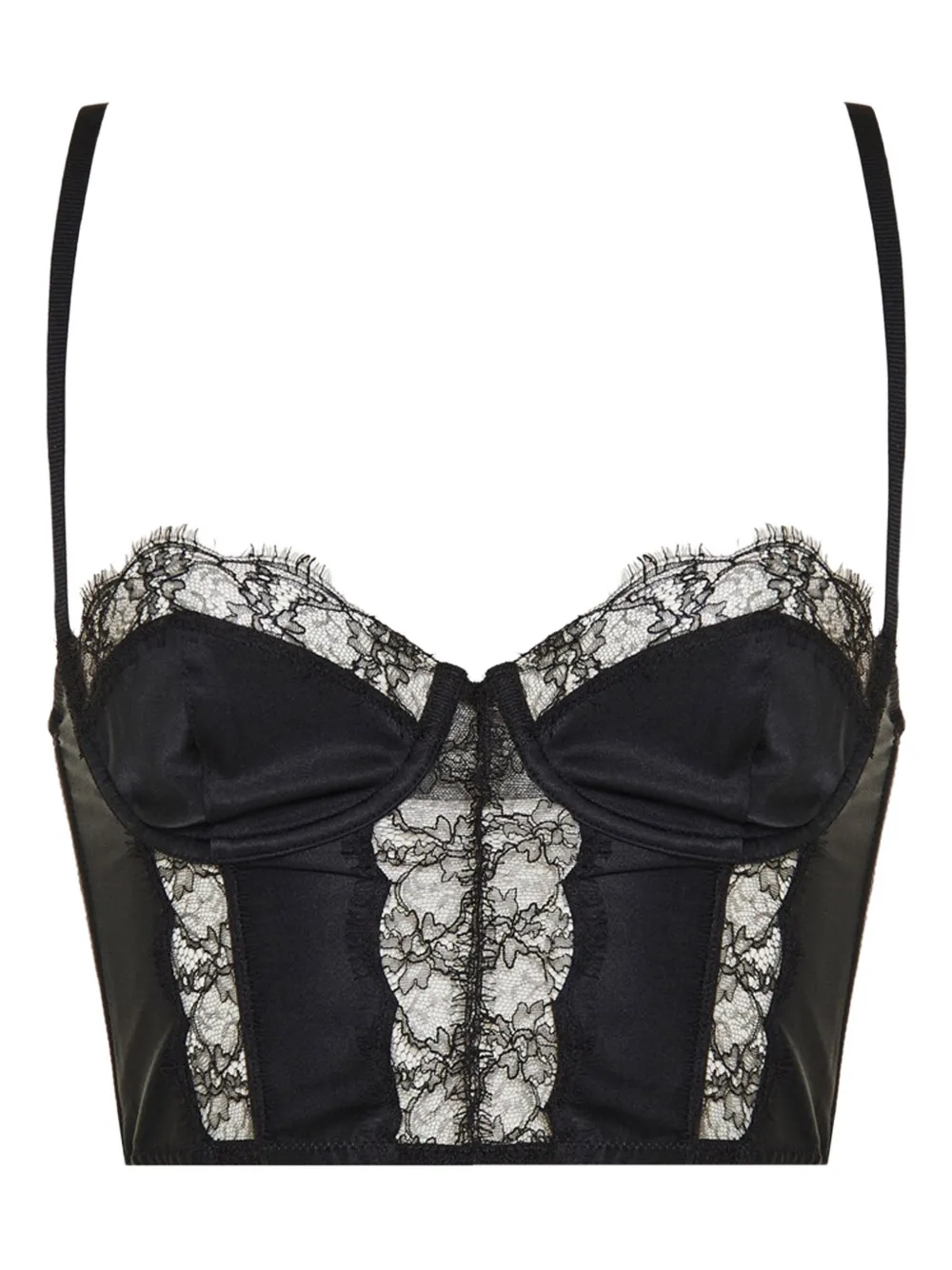 Kiki de Montparnasse lace-inset bra - Nero