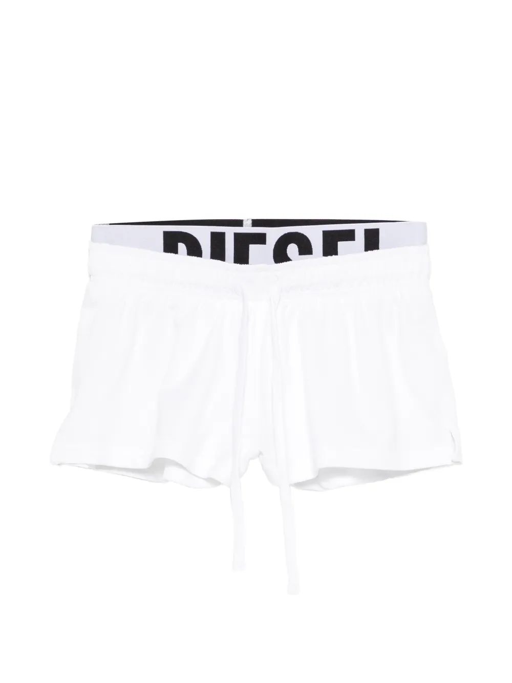 Diesel drawstring logo shorts - Bianco