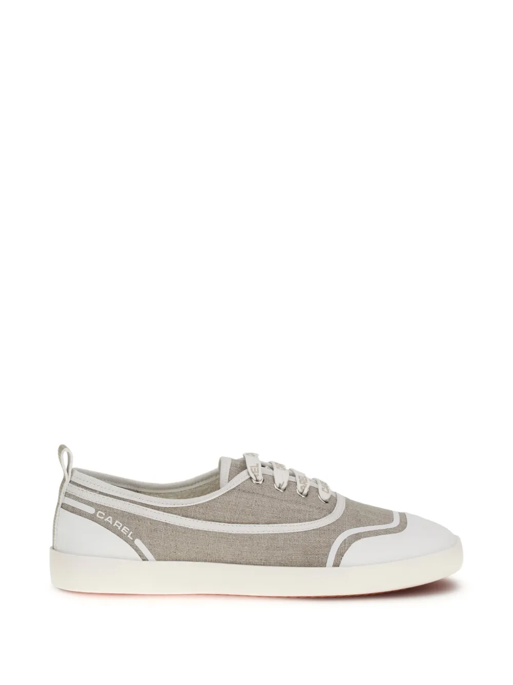 Carel Paris white contrast sneakers Beige