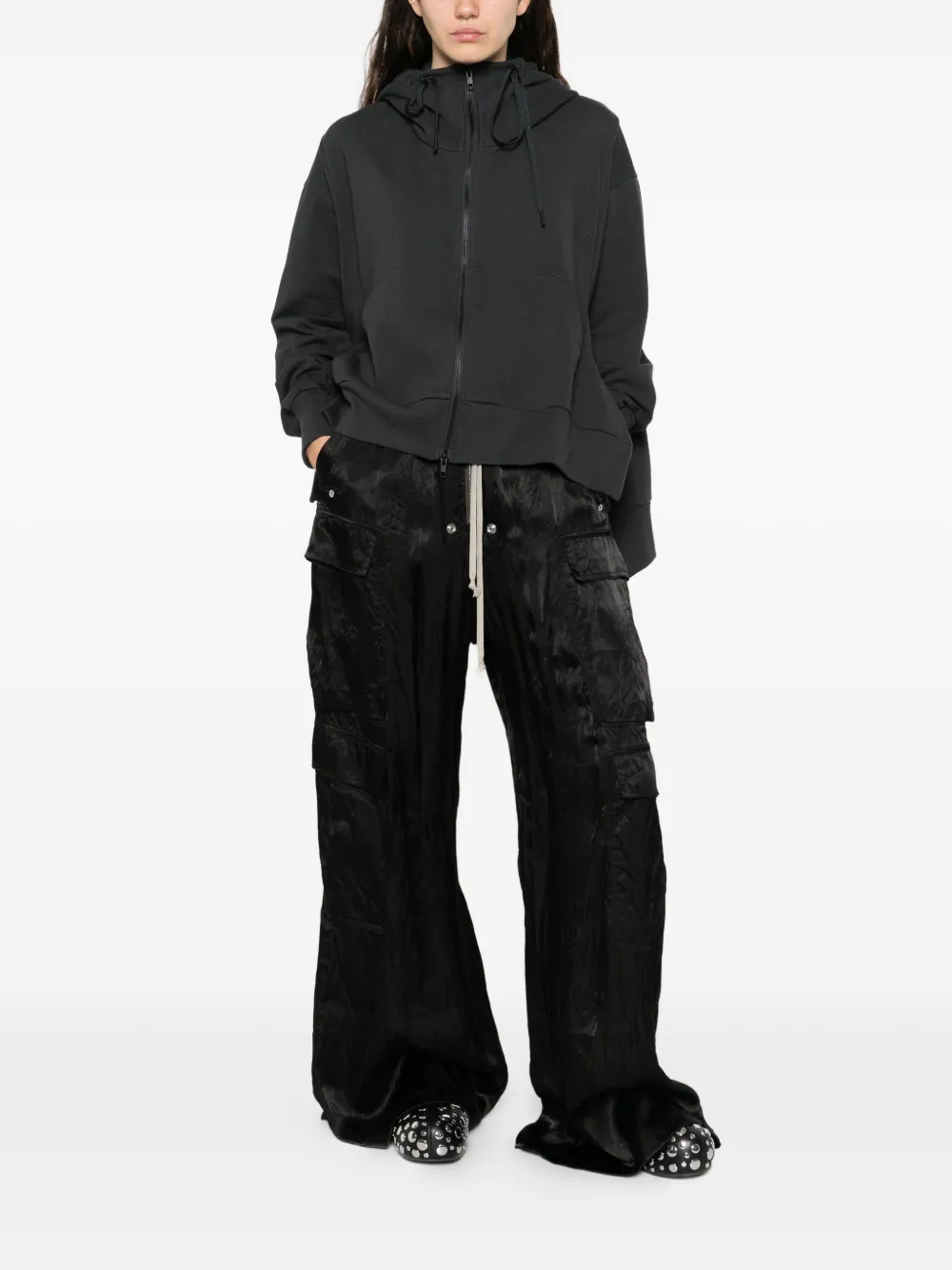 Yohji Yamamoto cotton hoodie - Grijs