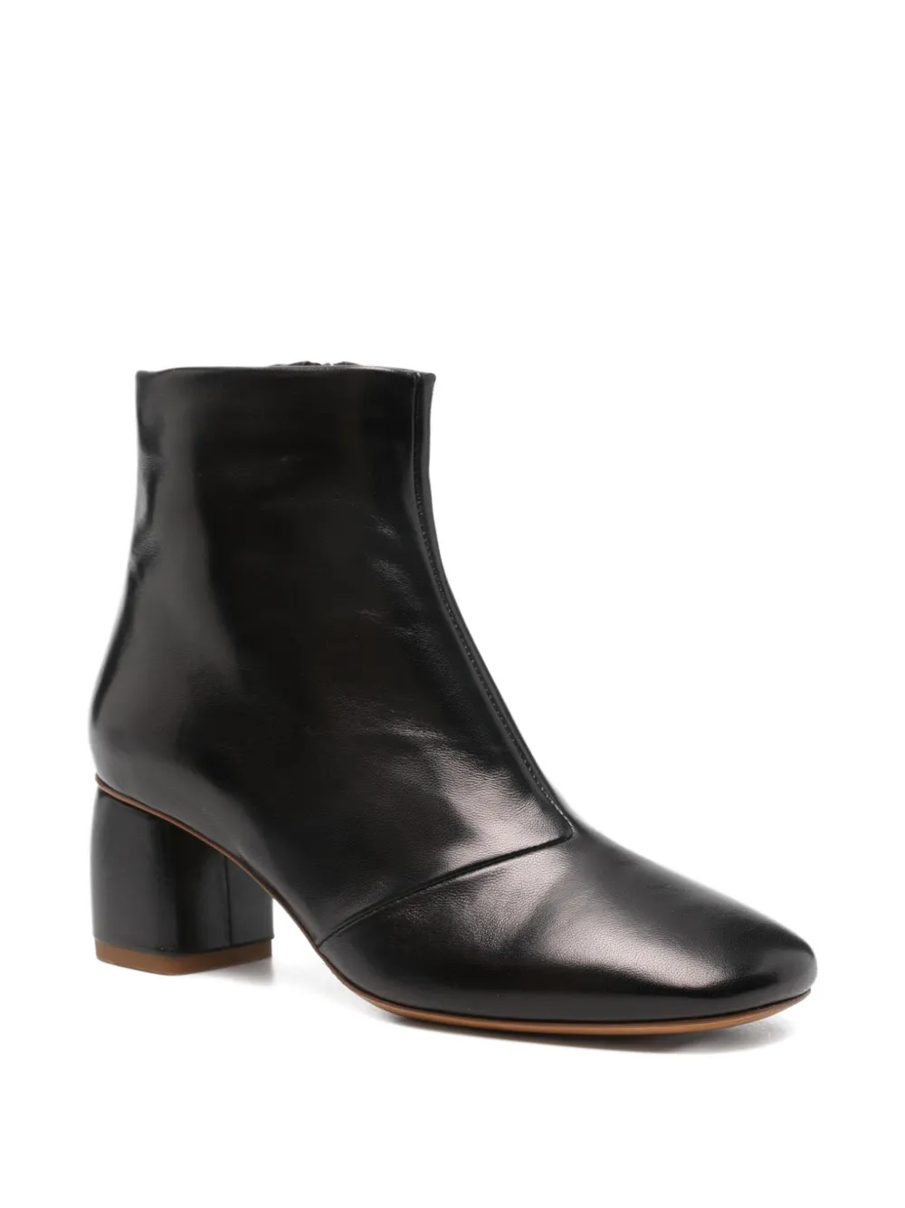 Forte Enkellaarzen met blokhak Zwart