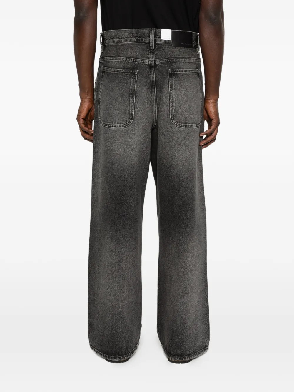 Sunflower Jeans met wijde pijpen en stiksel Grijs