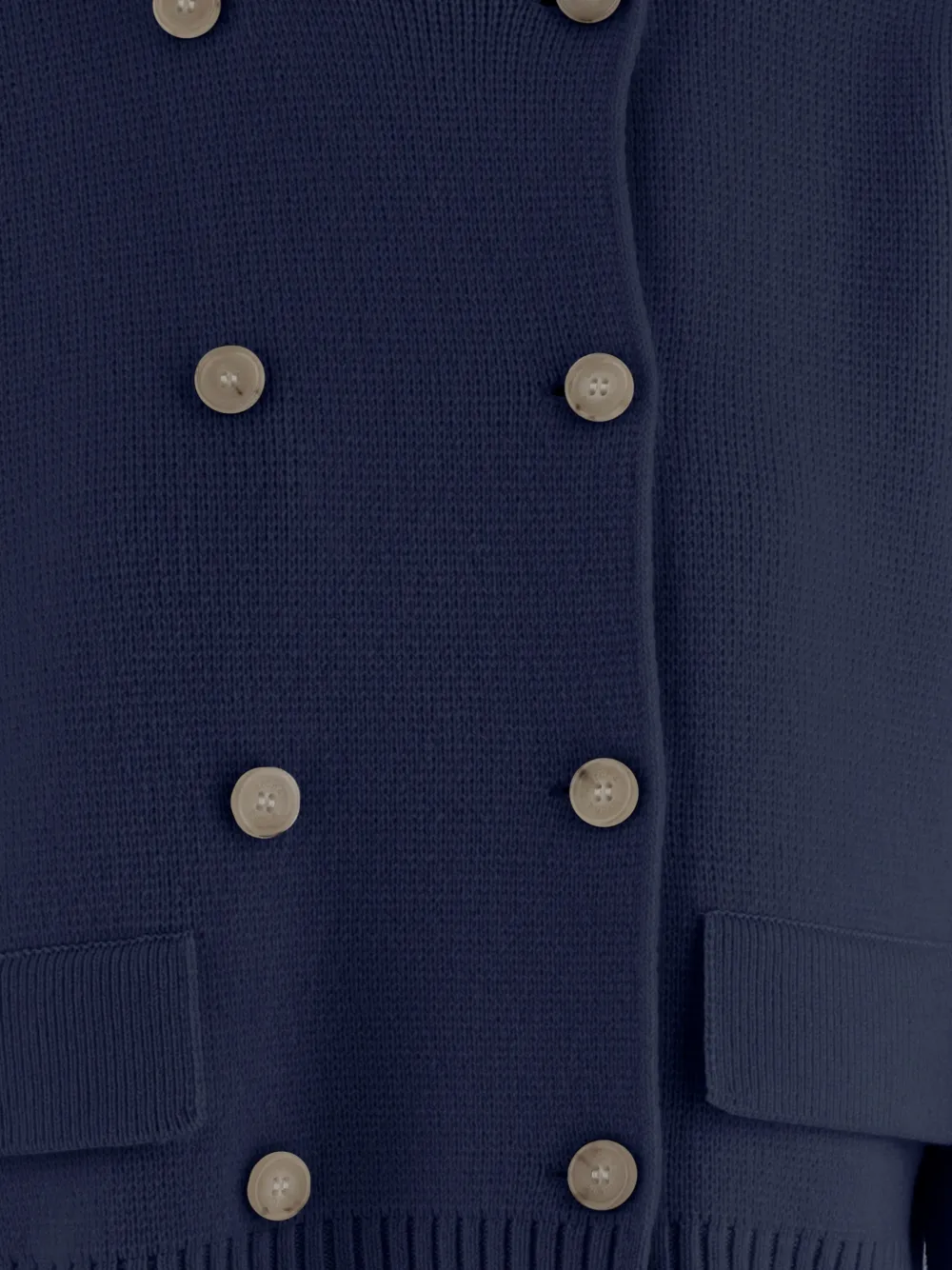  Arch4 Double-breasted Cashmere Knit Jacket - Blue 