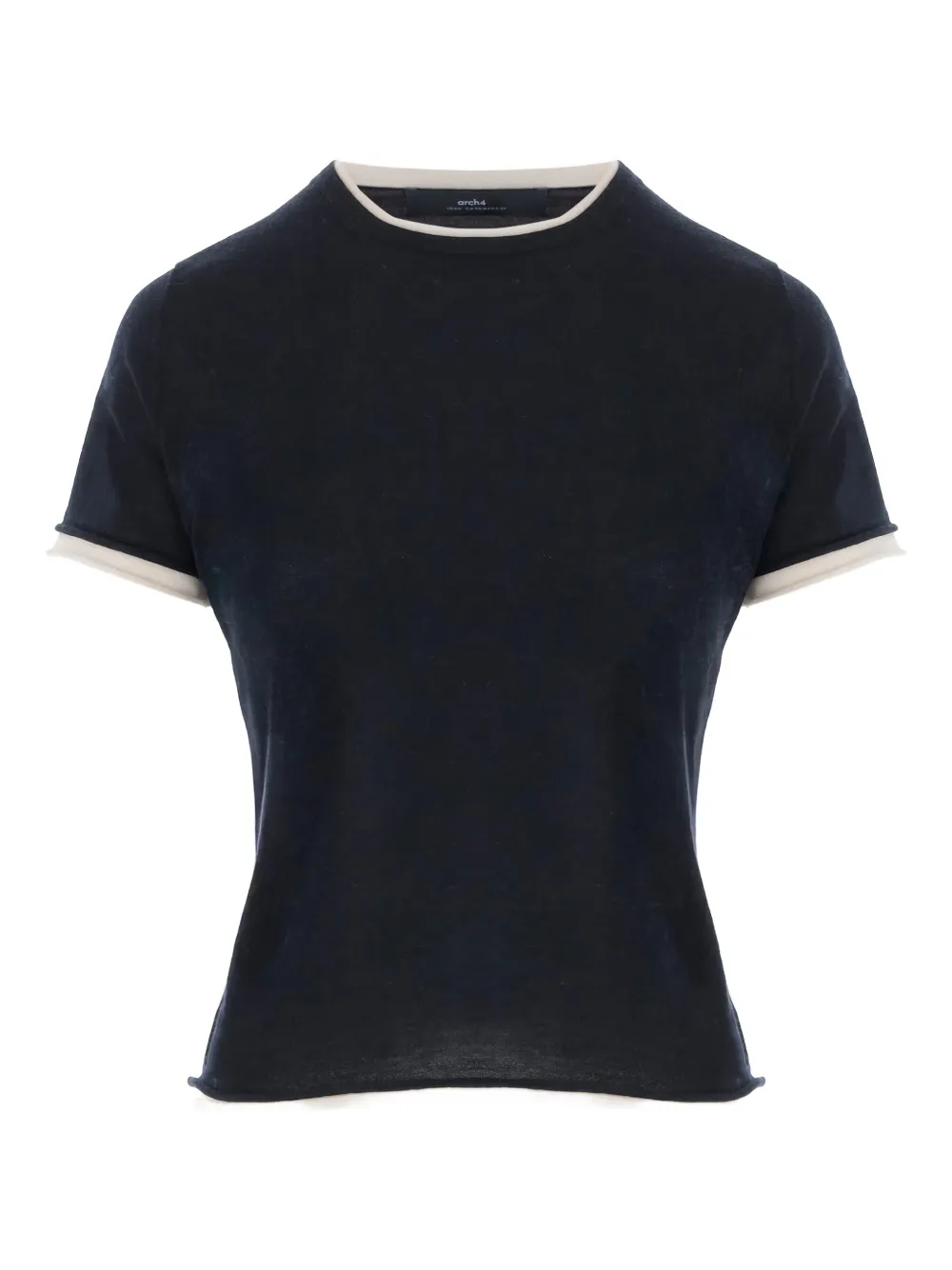 arch4 contrasting edging T-shirt - Blu