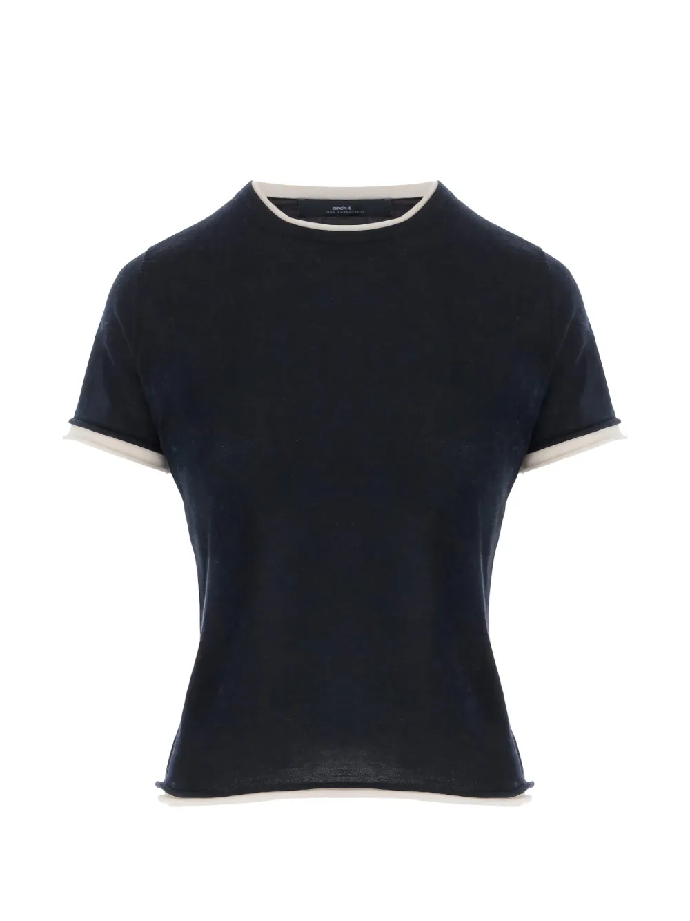 arch4 contrasting edging T-shirt - Blu
