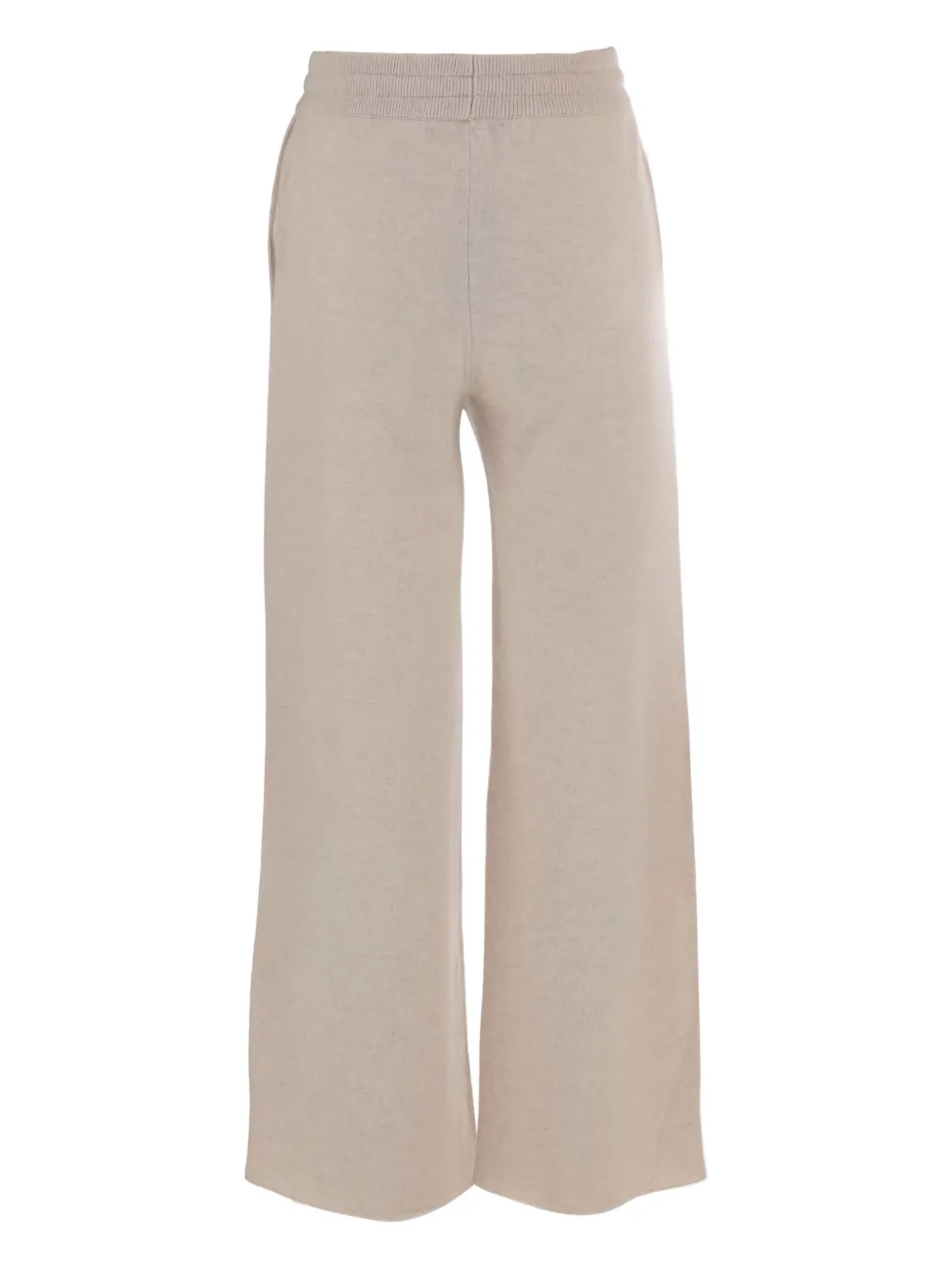 Arch4 cashmere elasticated waist palazzo pants - Beige