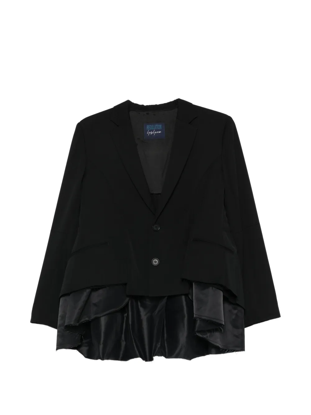 Yohji Yamamoto frayed blazer - Schwarz