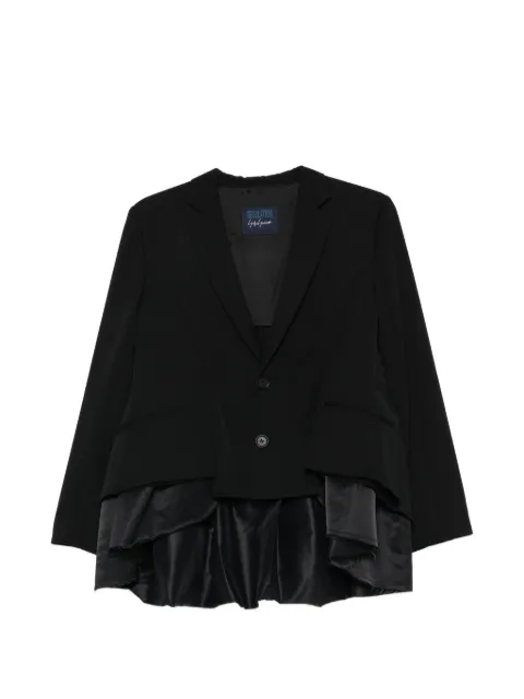 Yohji Yamamoto blazer con bordes deshilachados