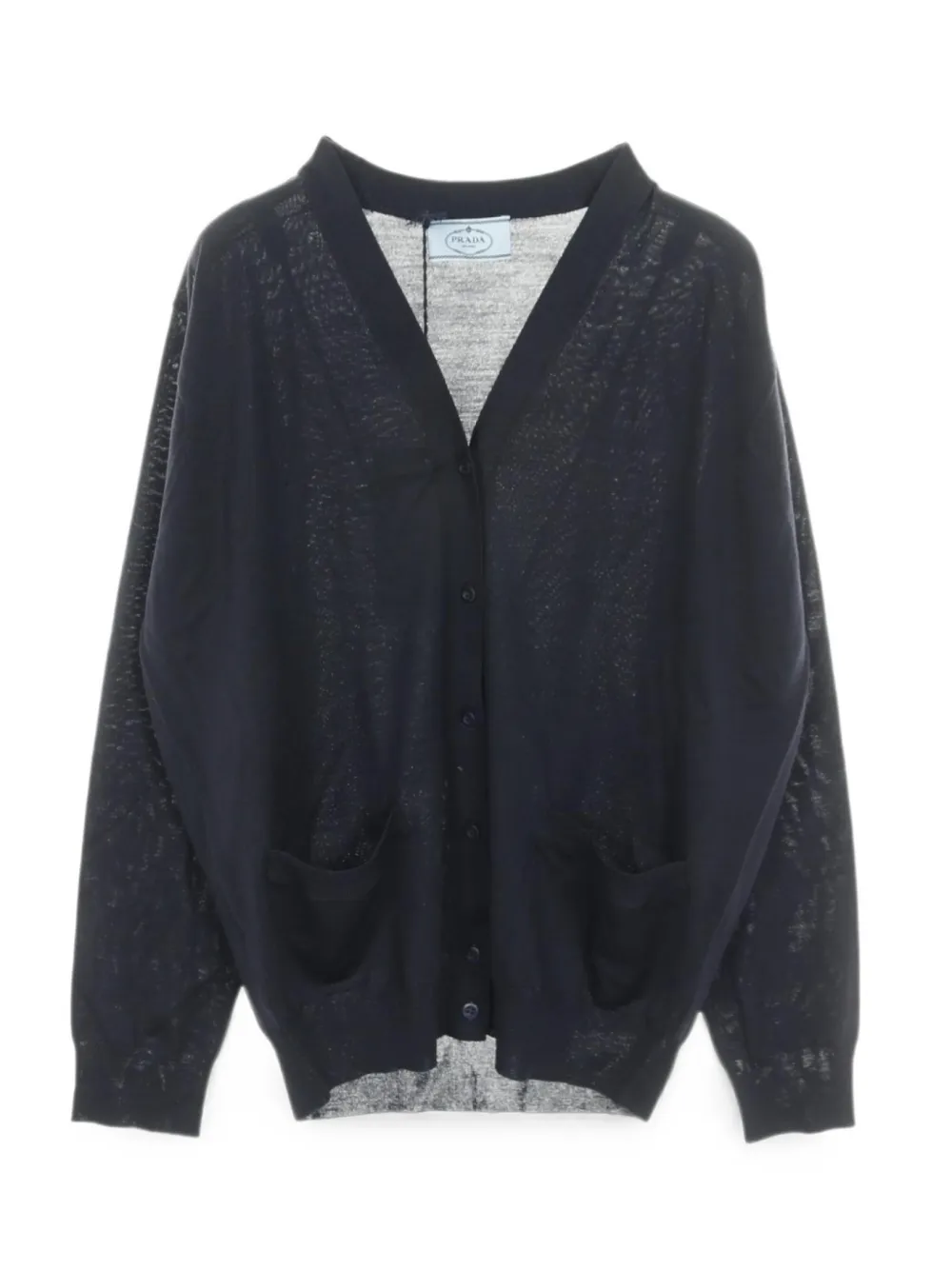 Prada Pre-Owned V-neck wool cardigan - Blue