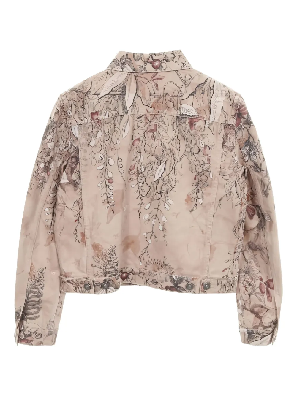 Christian Dior Pre-Owned 2010s Embroidery Floral Denim Jacket