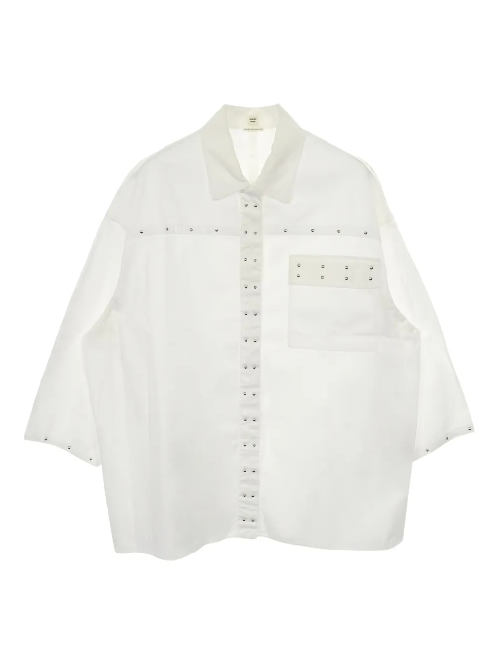 Hermès Pre-Owned Camicia con borchie anni 2000 - Bianco