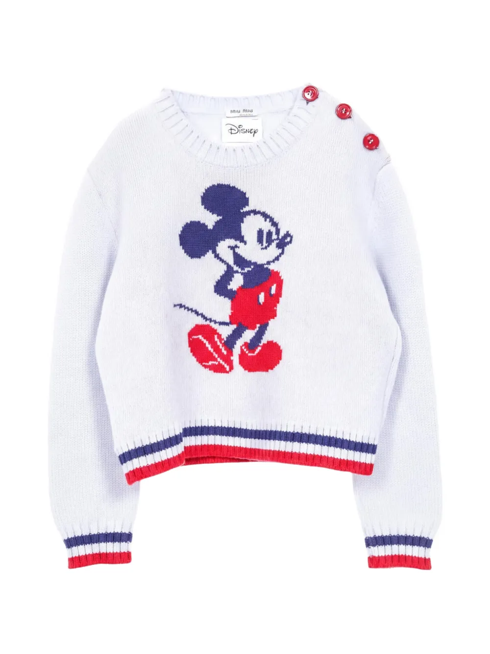 Miu Miu Pre-Owned x Disney 2010s Mickey Mouse sweater - Blu